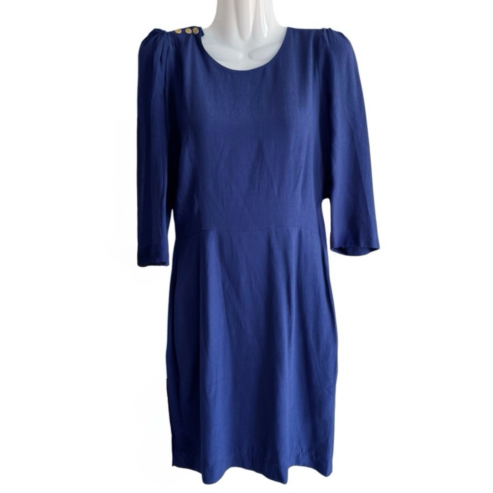 Aijek Women’s Blue Shift Dress - Picture 2 of 6